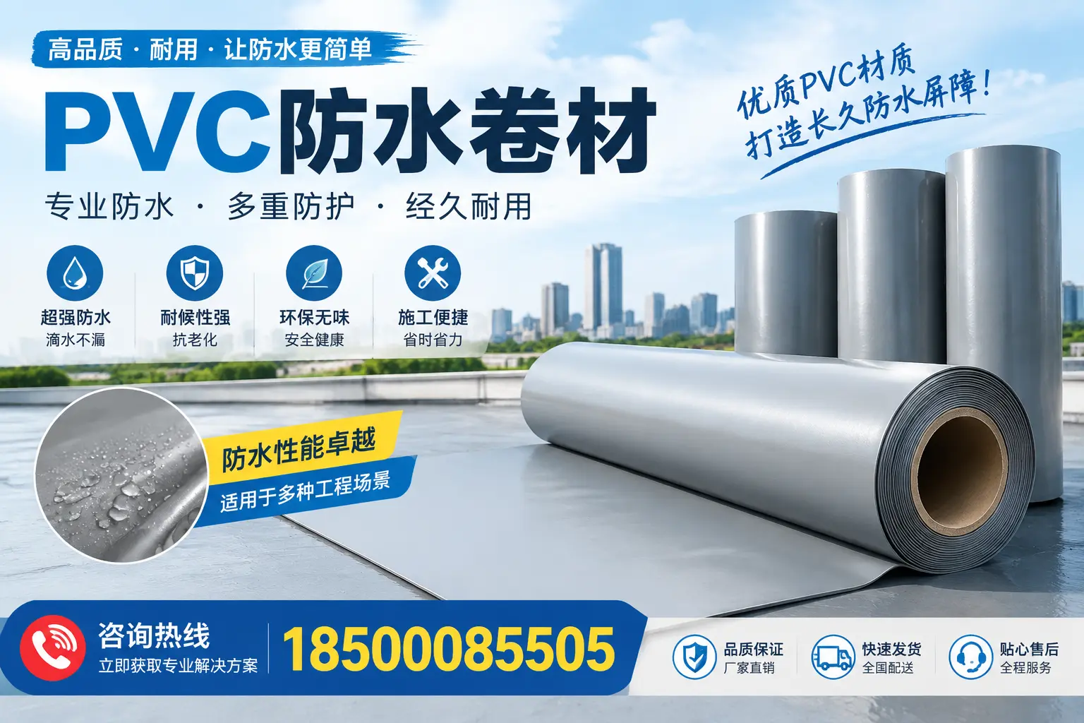 什么是pvc防水卷材?雅安消费者需了解的基础知识