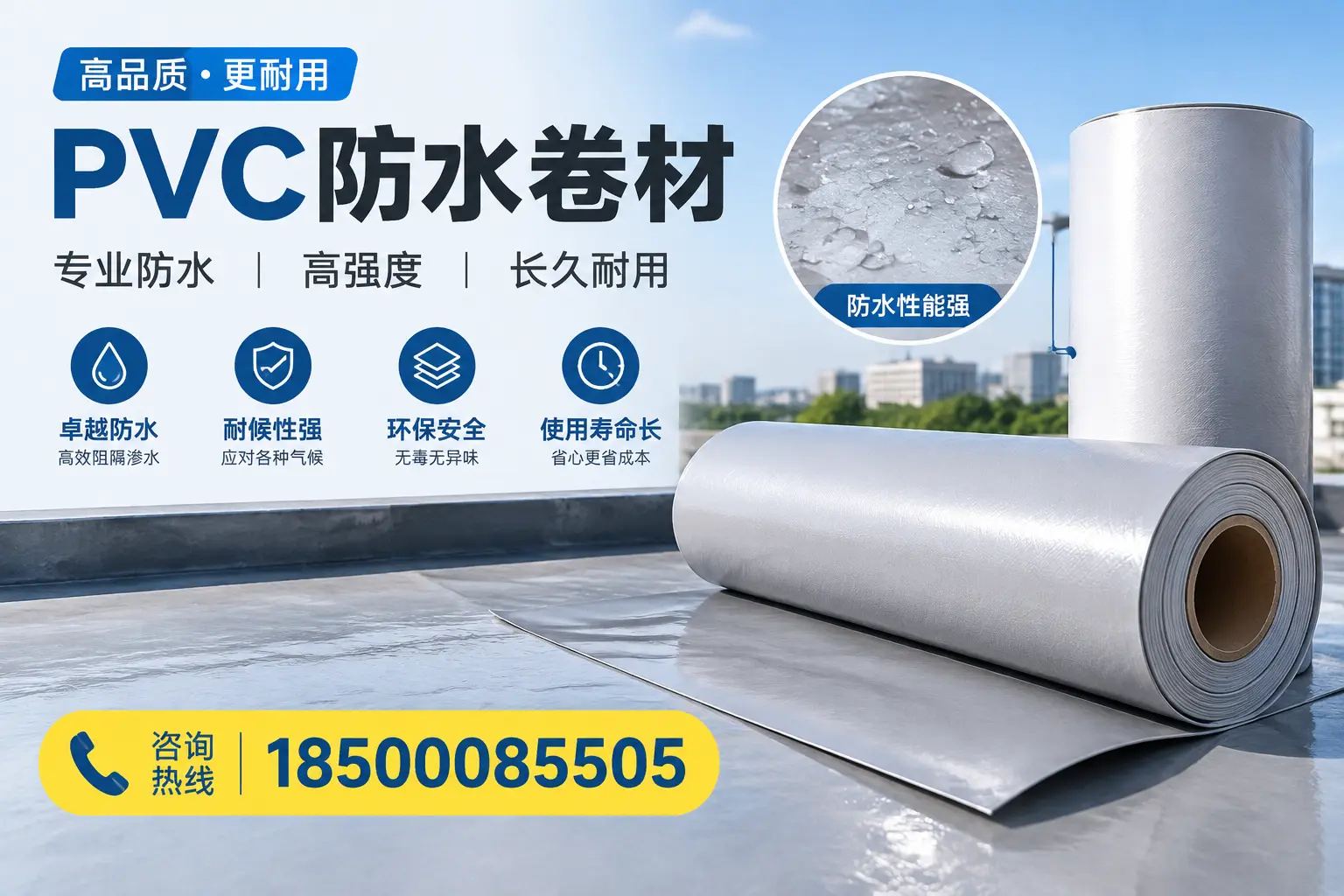 PVC防水卷材的安装方法与注意事项,雅安用户必看